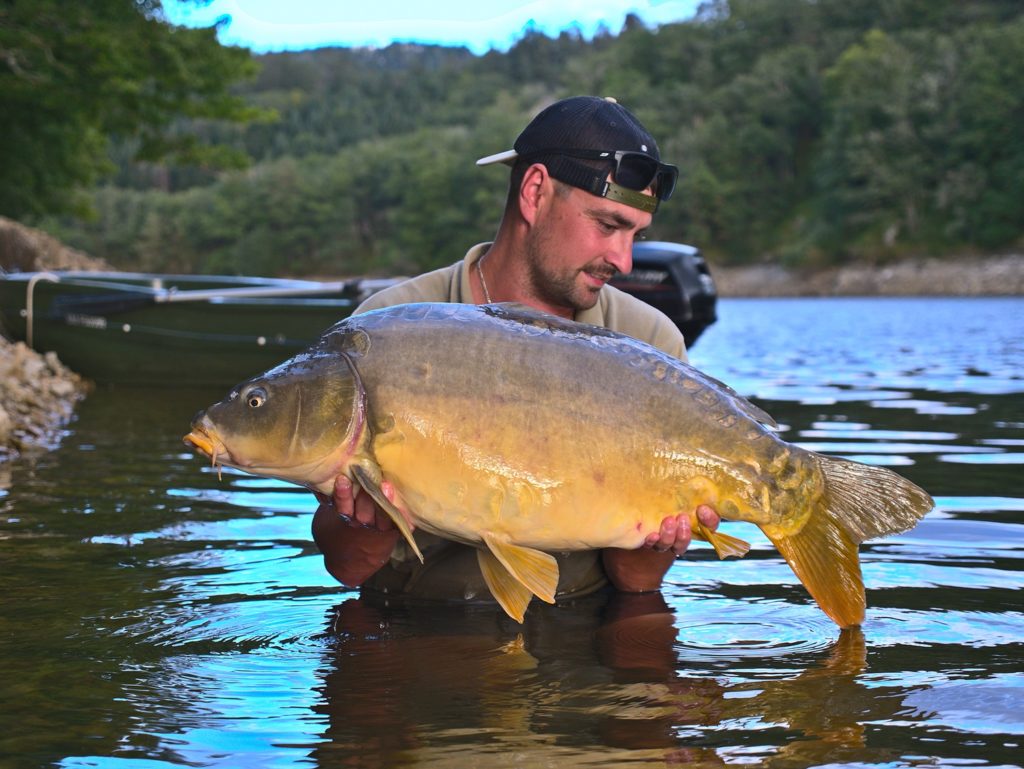 carpe en lac de barrage